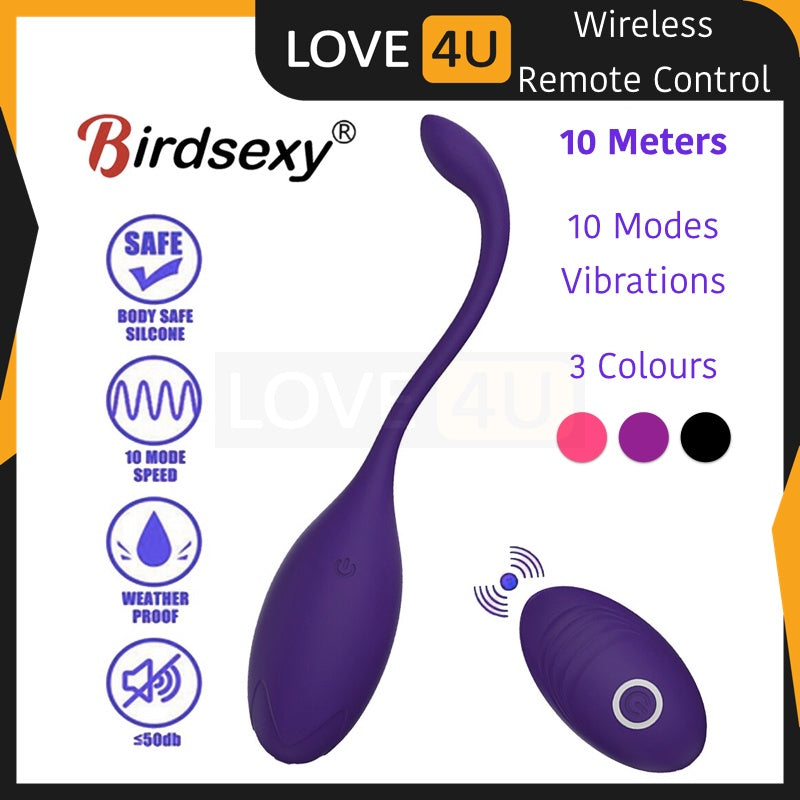 【LOVE4U】Remote Control Electric Kegel Balls / Sex Toy For Women / Wireless Jump Egg / High Quality Vagina Balls 遥控穿戴跳蛋