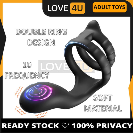 LOVE4U Male Long Lasting Penis Ring Delay Premature Prolong Ejaculation Cock Ring Adult Sex Toy for Men Boys