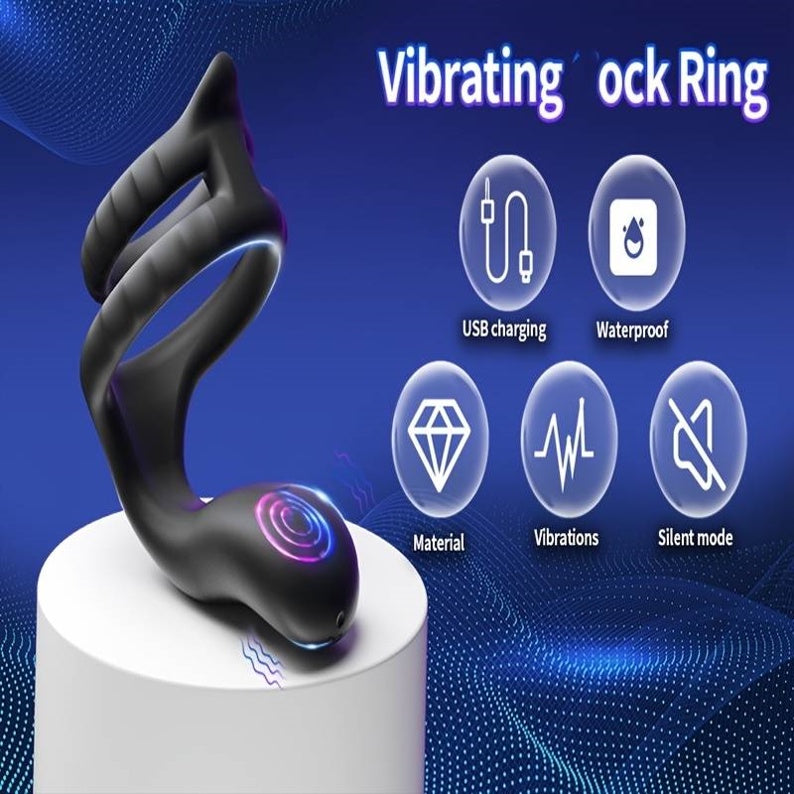 LOVE4U Male Long Lasting Penis Ring Delay Premature Prolong Ejaculation Cock Ring Adult Sex Toy for Men Boys