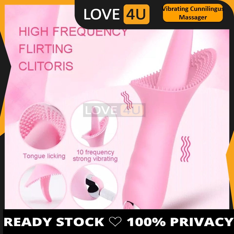 LOVE4U Sex Toy For Women 10 Speed Massager Sex Tongue For Licking&Sucking Vibrator For Women Adult Toys Female