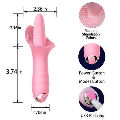 LOVE4U Sex Toy For Women 10 Speed Massager Sex Tongue For Licking&Sucking Vibrator For Women Adult Toys Female