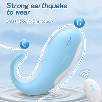 LOVE4U Sex toys for women with wireless remote control vibrating egg USB 充电女用小鲸鱼无线遥控跳蛋成人情趣用品玩具