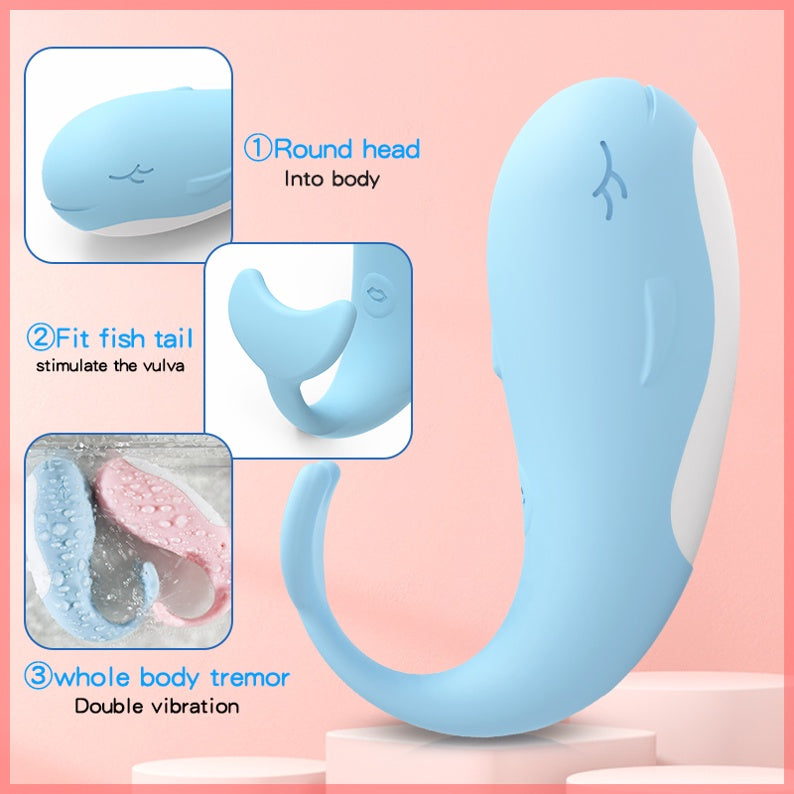 LOVE4U Sex toys for women with wireless remote control vibrating egg USB 充电女用小鲸鱼无线遥控跳蛋成人情趣用品玩具