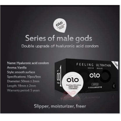 LOVE4U Original OLO Condom 0.01mm Thinnest OLO Kondom 0.01 Natural Latex Delay Kondom Paling NIPIS Kondom Tahan Lama 保险套