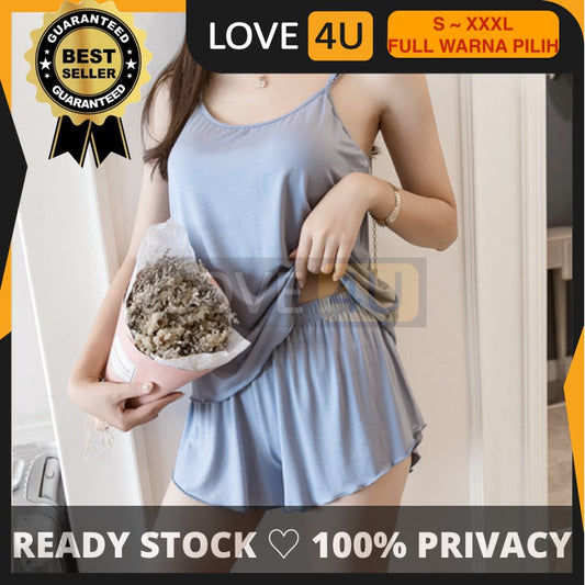 【Ready Stock】Sexy Lingerie Women Pyjamas Pajamas Baju Tidur Perempuan T Shirt Nightwear