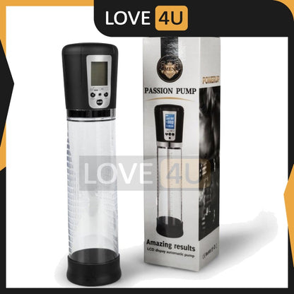 LOVE4U LCD Penis Pump Rechargeable Penis Pump Zakar Enlargement Automatic Vacuum Pam Zakar Electric Penis Pump Pembesa