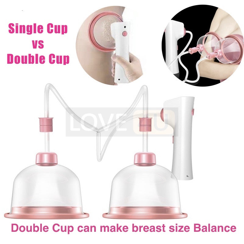 Pembesar Payudara Montoks Besar Breast Enlargement Massager Cupping Boobs Size Up Vacuum Suction Enhancer Machine 丰胸按摩仪