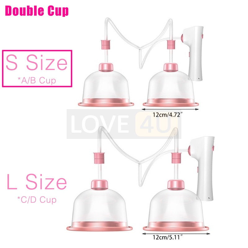 Pembesar Payudara Montoks Besar Breast Enlargement Massager Cupping Boobs Size Up Vacuum Suction Enhancer Machine 丰胸按摩仪