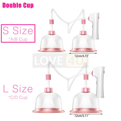 Pembesar Payudara Montoks Besar Breast Enlargement Massager Cupping Boobs Size Up Vacuum Suction Enhancer Machine 丰胸按摩仪