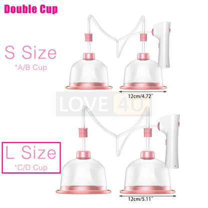 Pembesar Payudara Montoks Besar Breast Enlargement Massager Cupping Boobs Size Up Vacuum Suction Enhancer Machine 丰胸按摩仪