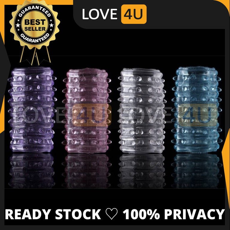 *CHEAPEST* Cock Delay Ring Penis Sleeve Reusable Condom Adult Sex Toy Kondom Tambah Siok