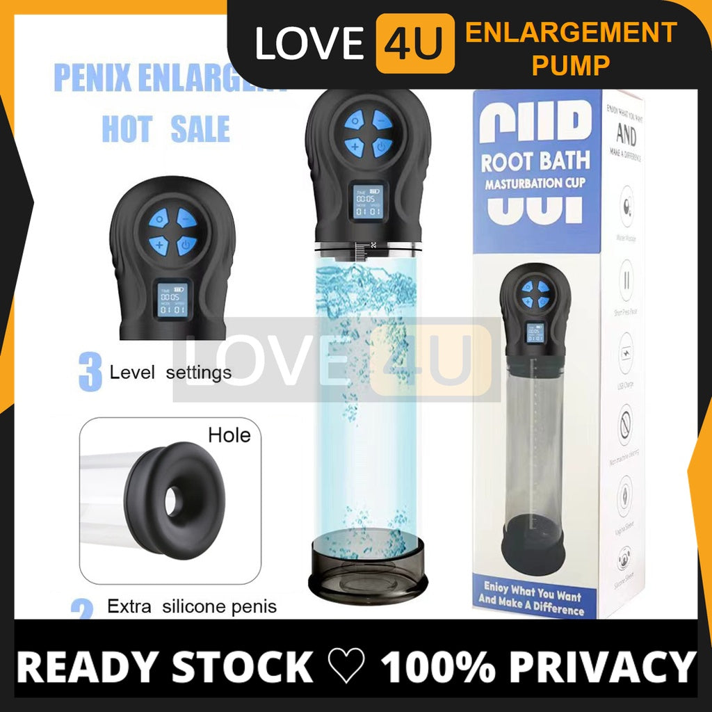 LOVE4U Penis Pump Auto RootBath Vacunm Penis Enlargement Zakar Enlargement Automatic Pam Zakar Penis Pump Pembesar Zakar