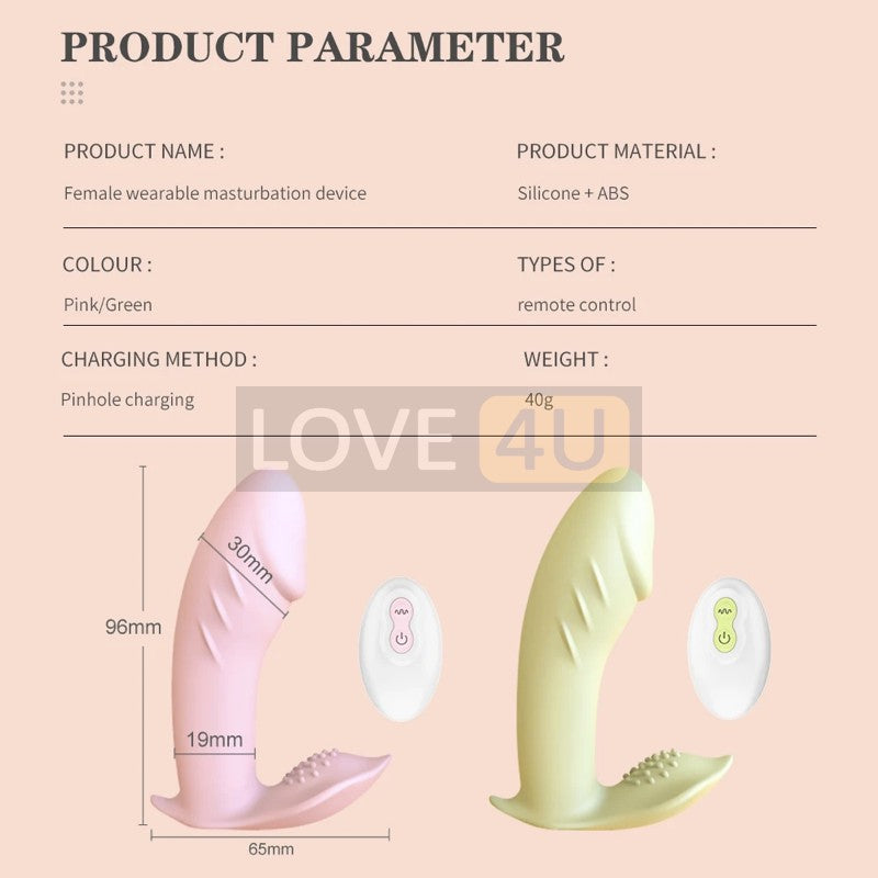 【LOVE4U】Wearable Dildo Butterfly Vibrator Remote Control For Women G Spot Massager Vibrator App Control Wearable Dildo