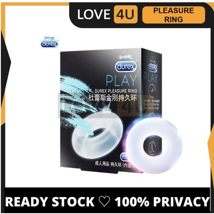 [LOVE4U] 100% ORIGINAL Durex Cock Ring Elasticity Delay Ring & Lasting Reusable Cock Ring Adult Sex Toy for Male 杜蕾斯