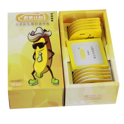 [LOVE4U] Banana Project 0.02mm Ultra-Thin Banana Plan Delay Condom 10 pcs FREE 3 pcs Delay Wipes 香蕉计划