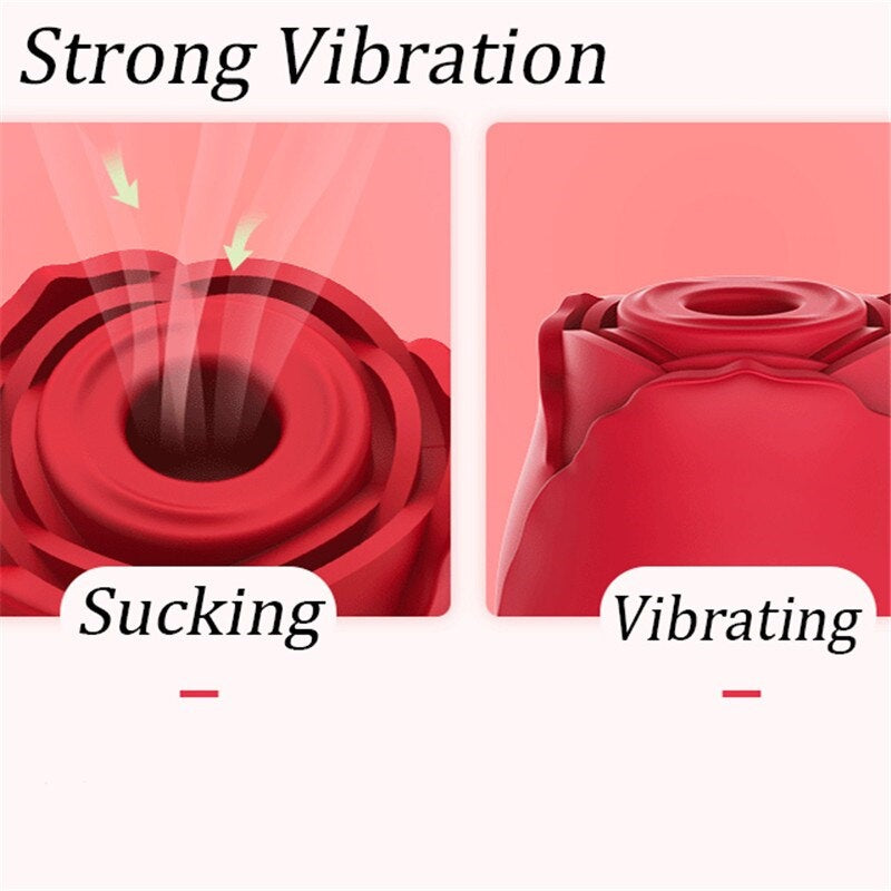 [LOVE4U] Rose Sucker Vibrator For women/Sex Toy For Women/Sex Toy/Women Sex Toy/Adult Toys For Women/情趣用品/自慰器女用/自慰棒/