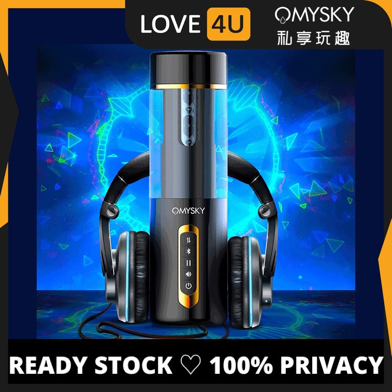 OMYSKY 100% ORI Premium Masturbator War Wolf SWORDSMAN Fully Thrusting Rotating Automatic Bluetooth For Men 蓝牙同步全自动吸盘飞机杯