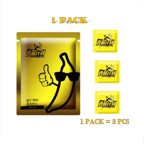 [LOVE4U] Banana Project 0.02mm Ultra-Thin Banana Plan Delay Condom 10 pcs FREE 3 pcs Delay Wipes 香蕉计划