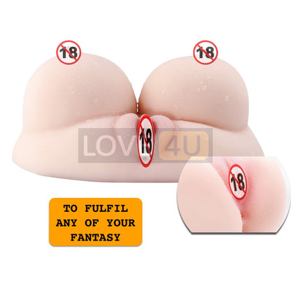 【LOVE4U】2kg Sex Doll Realistic Big Boobs Fake Pussy Masturbation Sex Toy For Men Alat Lancap Laki