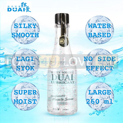 【LOVE4U】DUAI 260ml Lubricant For Sex Lubricant Massage Oil Water Based Zarah Lubricant Adult Toys Sex Product Pelincir