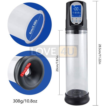 LOVE4U 100% ORI Power Up Pump Automatic Electric Penis Pump Vacuum Rechargeable For Penis Pembesaran Zakar Enlargement