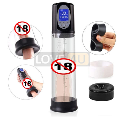 LOVE4U 100% ORI Power Up Pump Automatic Electric Penis Pump Vacuum Rechargeable For Penis Pembesaran Zakar Enlargement