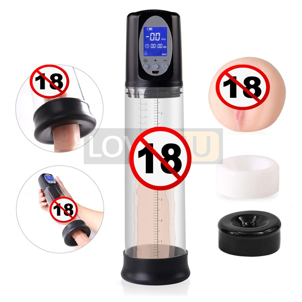 LOVE4U 100% ORI Power Up Pump Automatic Electric Penis Pump Vacuum Rechargeable For Penis Pembesaran Zakar Enlargement