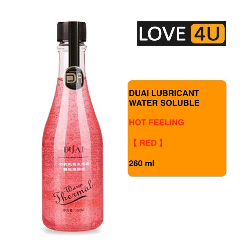 【LOVE4U】DUAI 260ml Lubricant For Sex Lubricant Massage Oil Water Based Zarah Lubricant Adult Toys Sex Product Pelincir