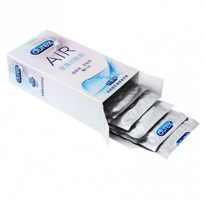 【LOVE4U】10PCS Durex Condoms Air Invisible Thin Safe Delay Ribbed Dotted Condom / Ultra Thin Condom Sex Kondom Berduri