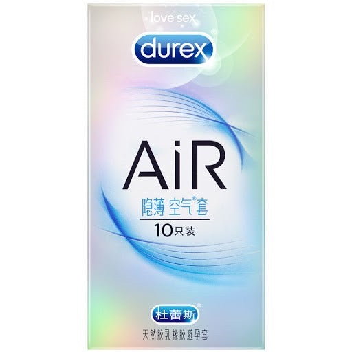 【LOVE4U】10PCS Durex Condoms Air Invisible Thin Safe Delay Ribbed Dotted Condom / Ultra Thin Condom Sex Kondom Berduri