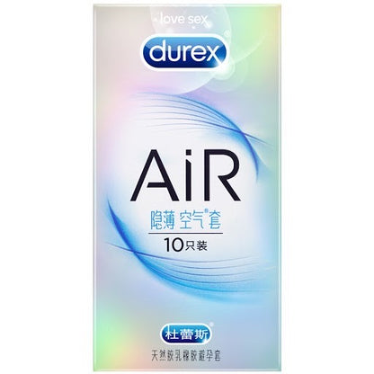 【LOVE4U】10PCS Durex Condoms Air Invisible Thin Safe Delay Ribbed Dotted Condom / Ultra Thin Condom Sex Kondom Berduri