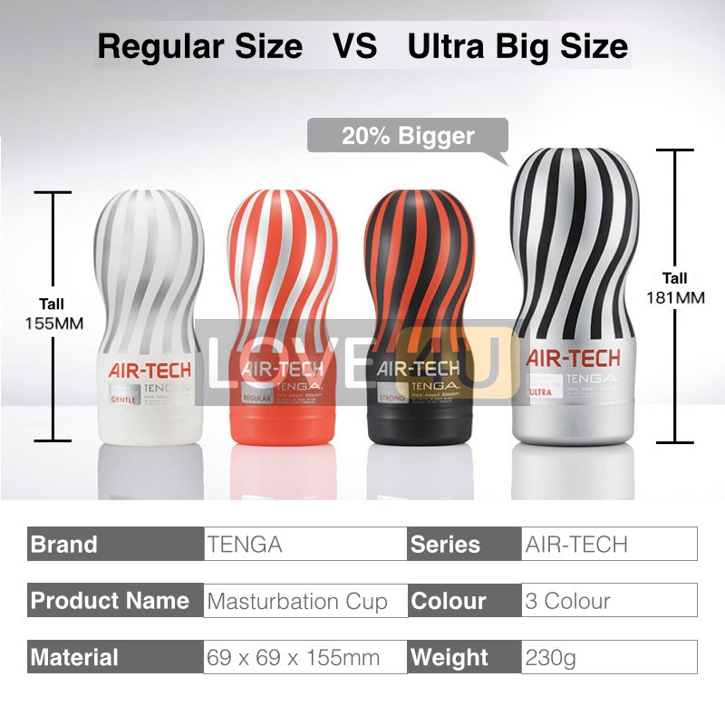 TENGA 100% ORI Japan AirTech Reusable Vacuum Masturbation Cup Pleasure Masturbator Cup Sex Toys for Men Alat Lancap 飞机杯