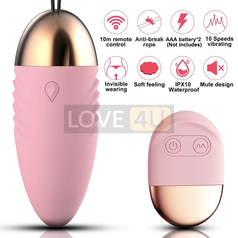 LOVE4U High Quality Jump Egg Wireless Vibrator High Quality Adult Sex Toy for Woman Remote Control Masturbation Alat Sek