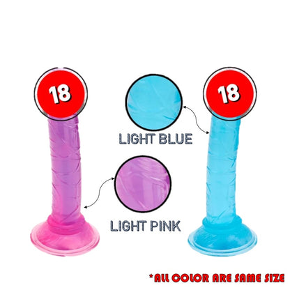 LOVE4U  Mini Suction Colorful manual flexible Anal Dildo Penis Masturbation Silicone Realistic Seks Toy Zakar Palsu