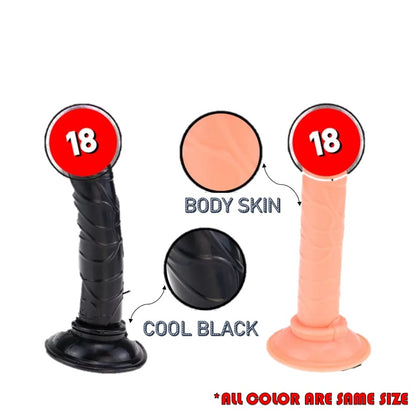 LOVE4U  Mini Suction Colorful manual flexible Anal Dildo Penis Masturbation Silicone Realistic Seks Toy Zakar Palsu