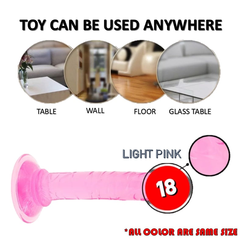 LOVE4U  Mini Suction Colorful manual flexible Anal Dildo Penis Masturbation Silicone Realistic Seks Toy Zakar Palsu