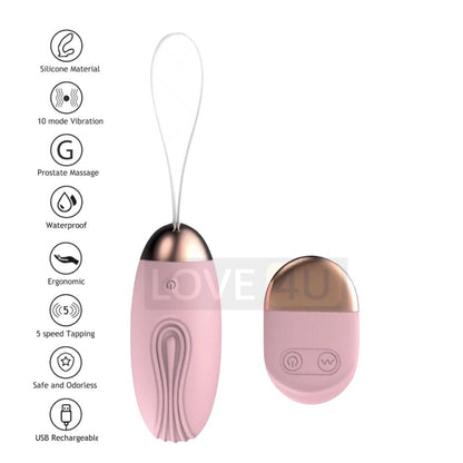 LOVE4U High Quality Jump Egg Wireless Vibrator High Quality Adult Sex Toy for Woman Remote Control Masturbation Alat Sek