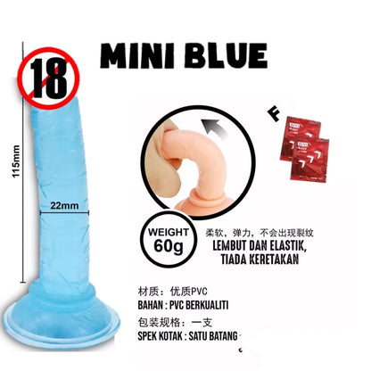 LOVE4U  Mini Suction Colorful manual flexible Anal Dildo Penis Masturbation Silicone Realistic Seks Toy Zakar Palsu