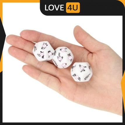 [LOVE4U] 2.5cm/1.0" Sexy Game 12 Sides Sex Position Gambling Couples Party Love Erotic Dice