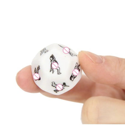 [LOVE4U] 2.5cm/1.0" Sexy Game 12 Sides Sex Position Gambling Couples Party Love Erotic Dice