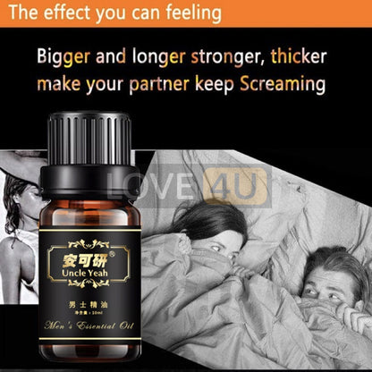 【LOVE4U】UNCLE YEAH Penis Enlargement Essential Oil BESAR & KERAS for Men Minyak Lelaki Zakar