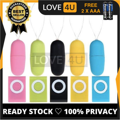 【AWEKSYOK】Female Remote Control Vibrator Masturbator Alat Kawalan Jauh MP3 Wireless Jump Egg Sex Toy Seks Wanita 遥控跳蛋