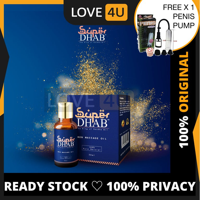 IMPORTED 100% ORIGINAL SUPER DHAB MINYAK DHAB 100% ASLI TANPA BAHAN KIMIA Minyak Lintah Minyak Belacak Enlarge Penis Oil