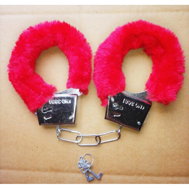 [LOVE4U ] BDSM Handcuffs Costume Sex Toy Gali Tangan Seks Handcuff Ankle Cuff Restraints Bondage 仿真手铐情趣用品