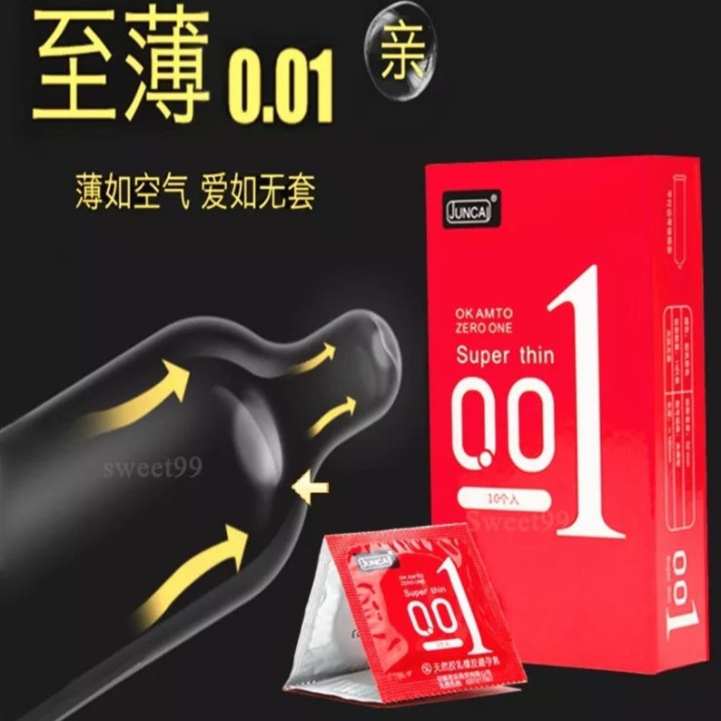 LOVE4U 001 Super Thin Condom 001 Kondom Nipis Spike Condom10pc