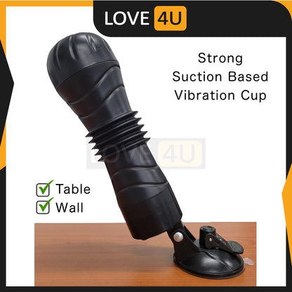 Masturbation Cup With Suction Based Sex Toy For Men Fake Pussy Vibrator Vagina Fleshlight Alat Lancap Seks Laki 【LOVE4U】