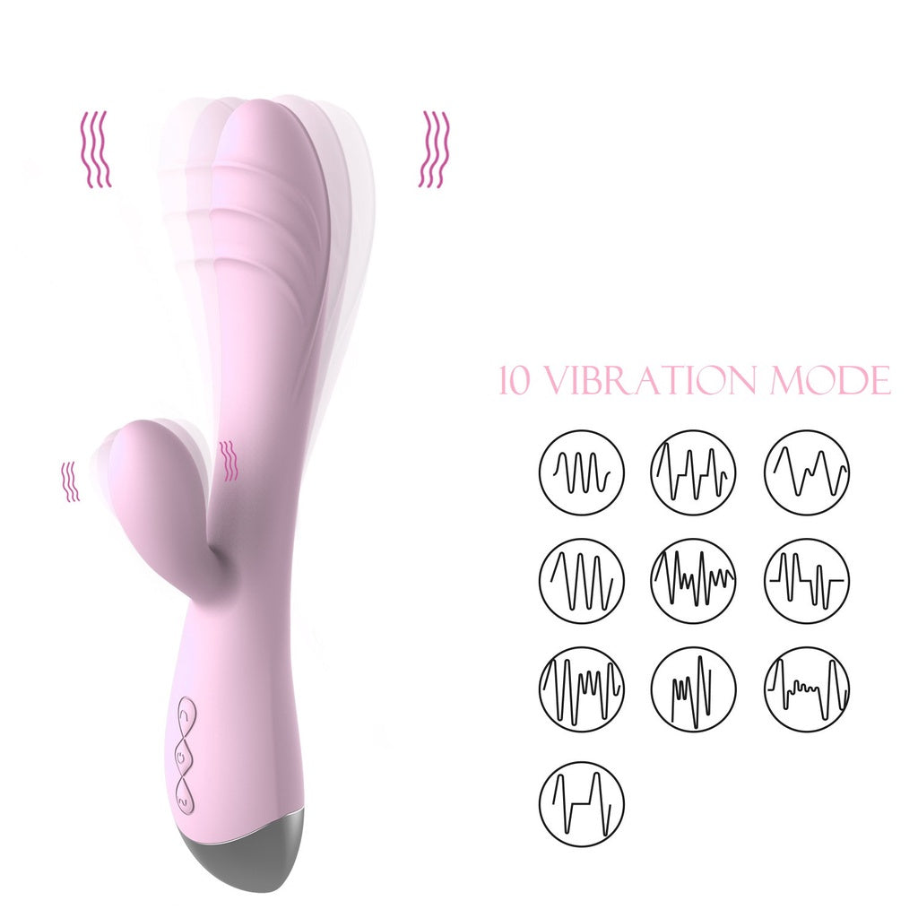 LOVE4U Dildo Rechargeable G-Spot Vibrator Massager Climax Women Dildo-Shape Sex Toy For Women Fake Penis Zakar Palsu