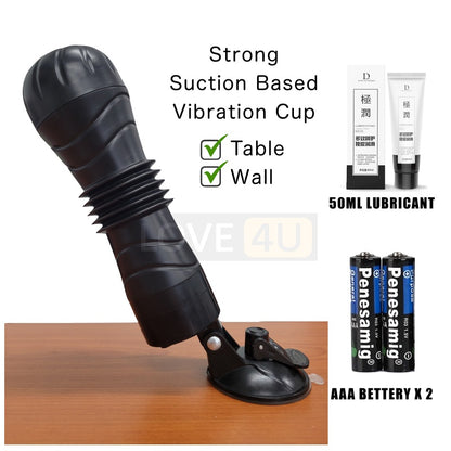 Masturbation Cup With Suction Based Sex Toy For Men Fake Pussy Vibrator Vagina Fleshlight Alat Lancap Seks Laki 【LOVE4U】