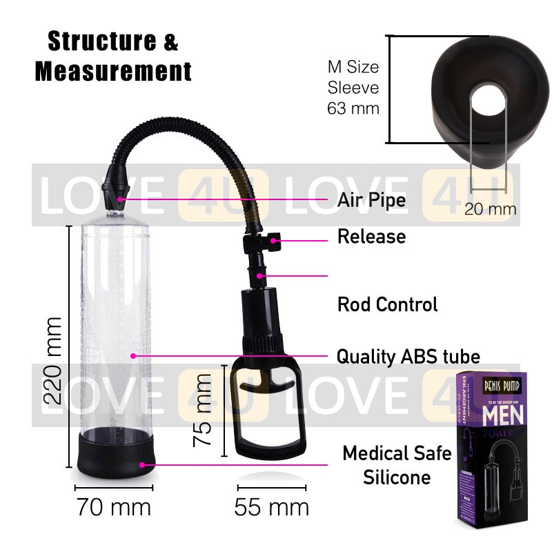 Penis Pump Enlargement Vacuum Bigger Pam Zakar Enlarger Exercise Alat Pembesar Lelaki Sex Toy MEN UP for Men Ready Stock