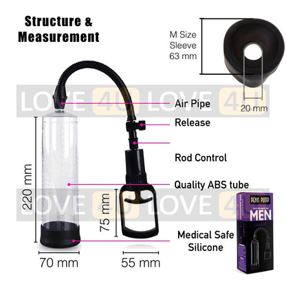 Penis Pump Enlargement Vacuum Bigger Pam Zakar Enlarger Exercise Alat Pembesar Lelaki Sex Toy MEN UP for Men Ready Stock